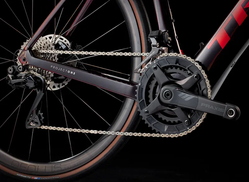 Trek Domane+ SLR 9 Electric Road Bike 2025 in Carbon Red Smoke-2